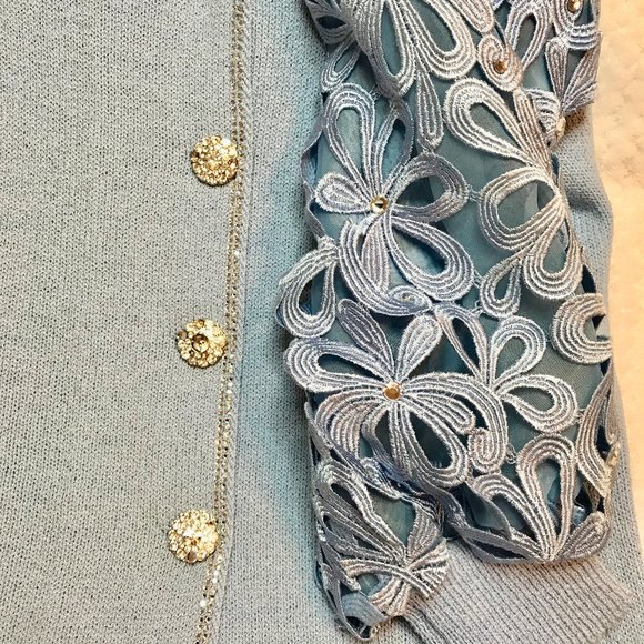 Toula Swarovski Embelished Jacket and Skirt Set - Picture 8 of 8